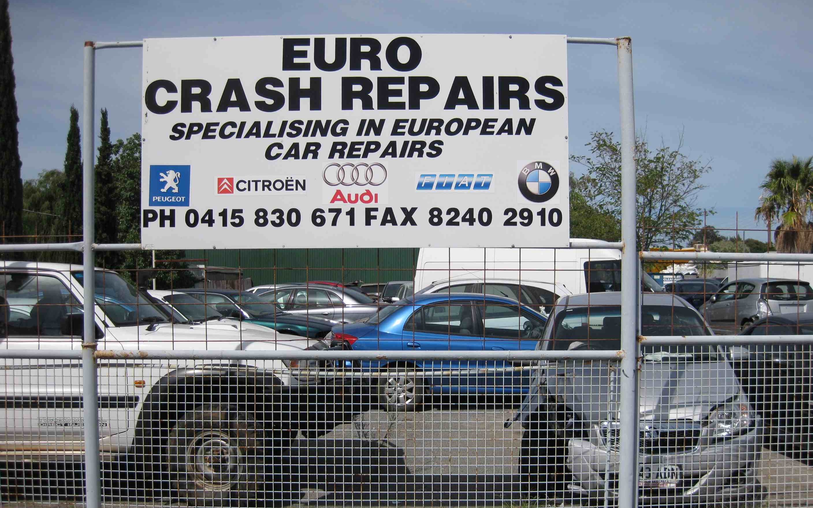 Poster in Adelaide: Euro crash repairs