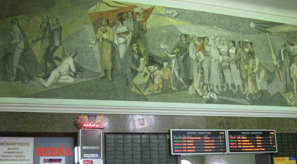 Mural in Bratislava's station