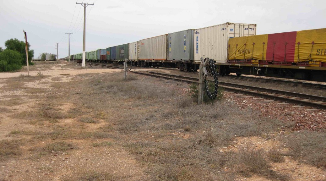 Container train in Australia