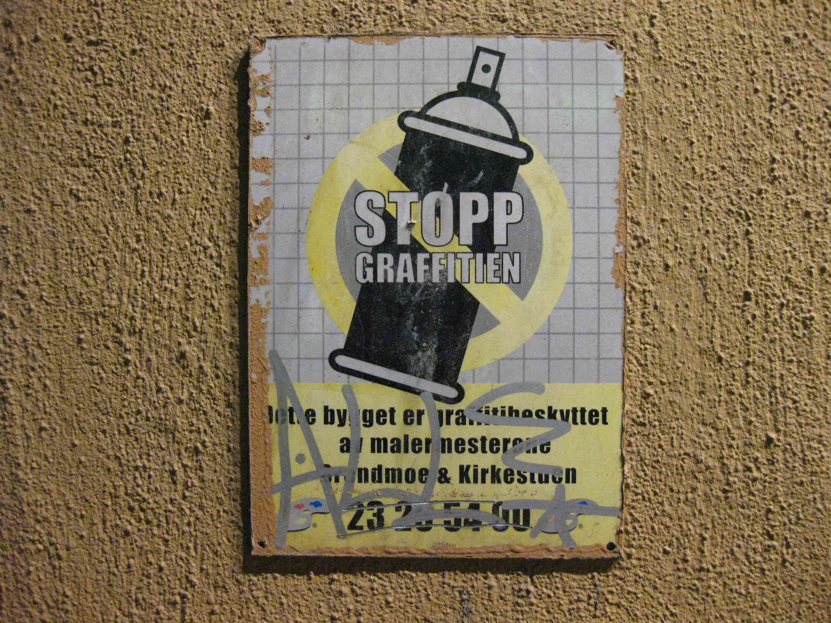 Fight against graffiti in Oslo, Norway