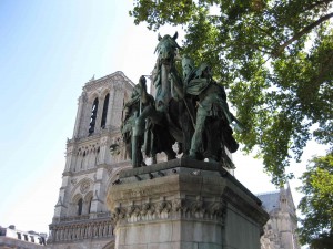 Charlemagne monument in Paris