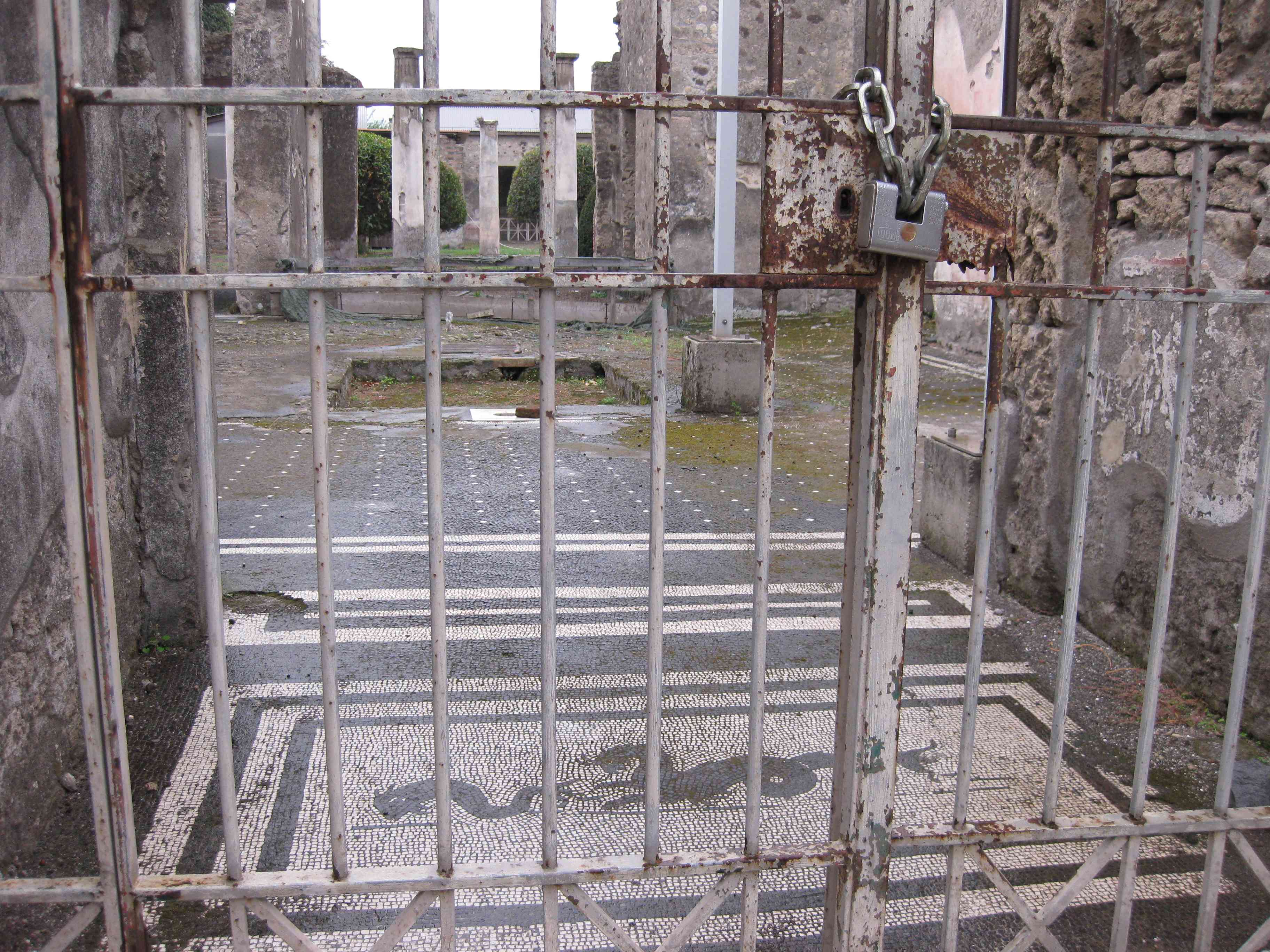 Pompeji: kein Zutritt für Besucher