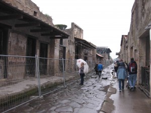 Pompeji im Regen
