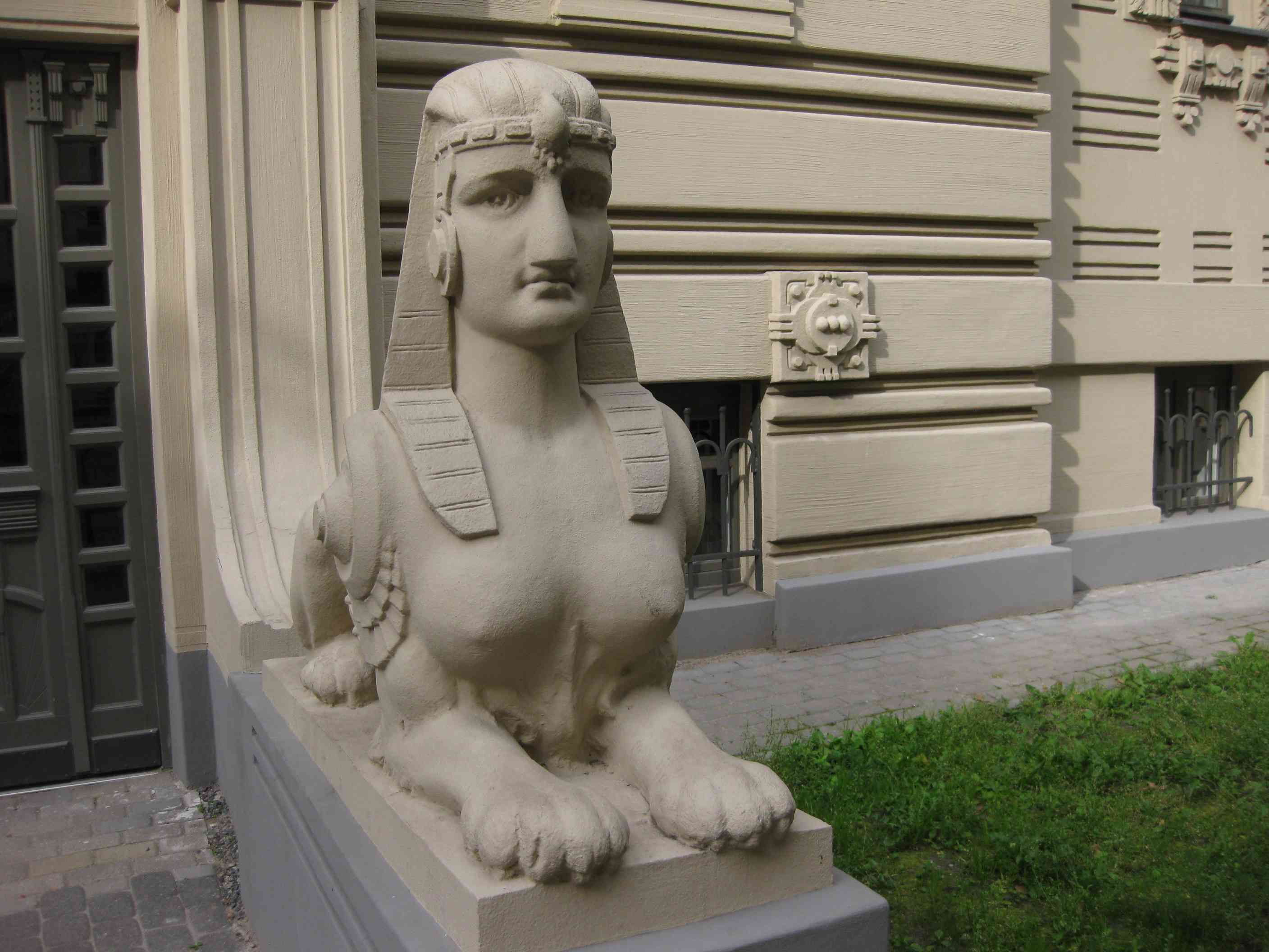 Art Nouveau sphinx in Riga