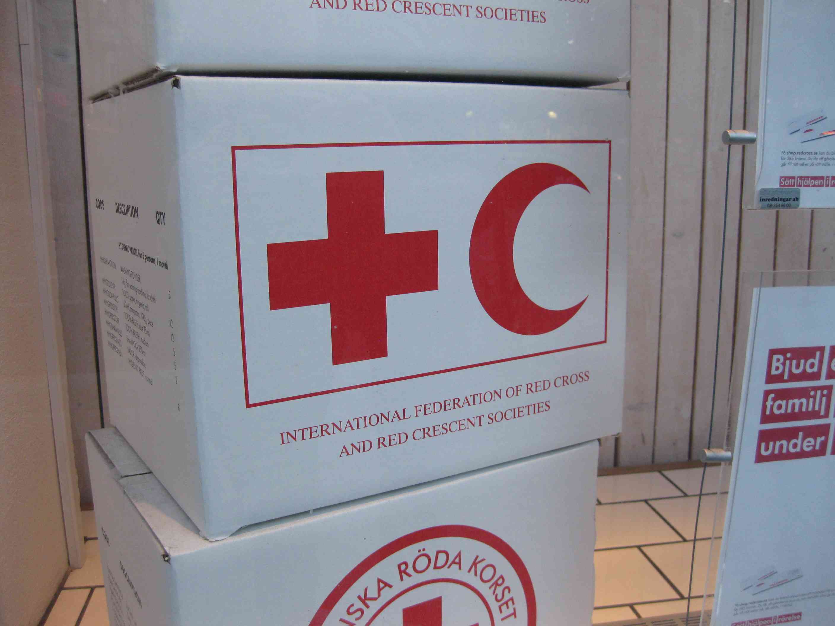 Red Cross office in Stockholm, Sweden