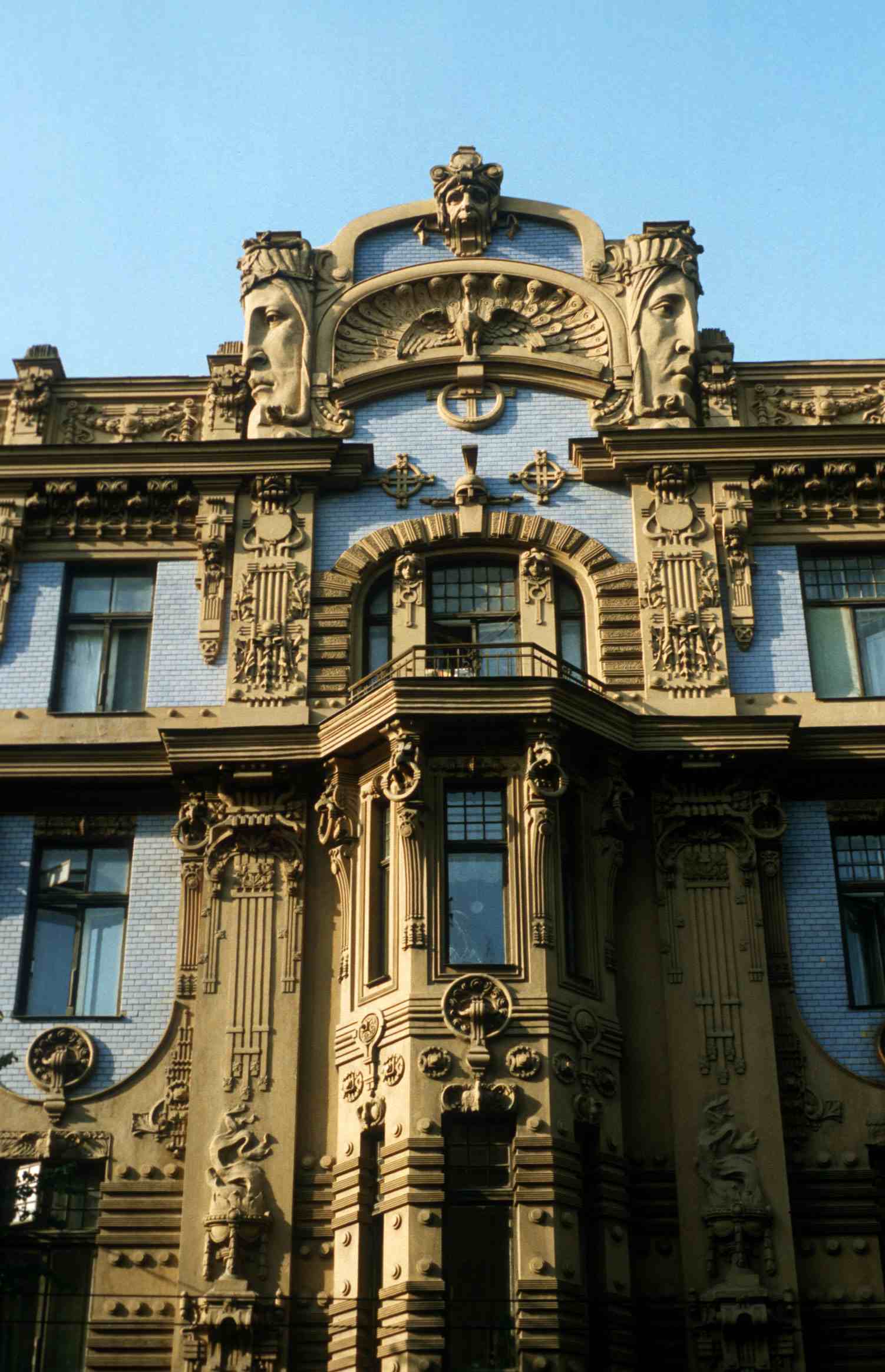 Art Nouveau facade in Riga