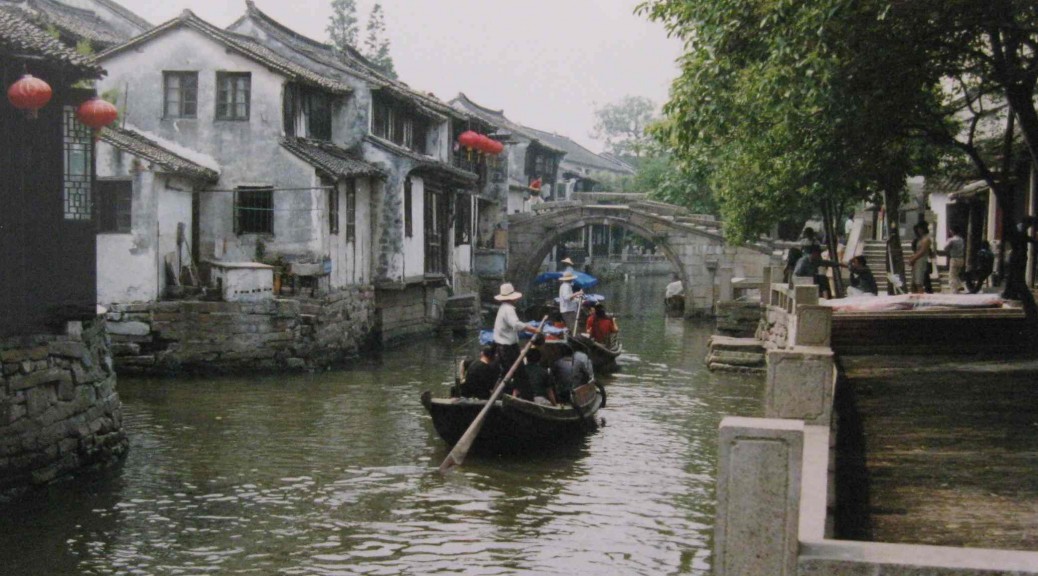 Tourist boats in Zhouzhuang